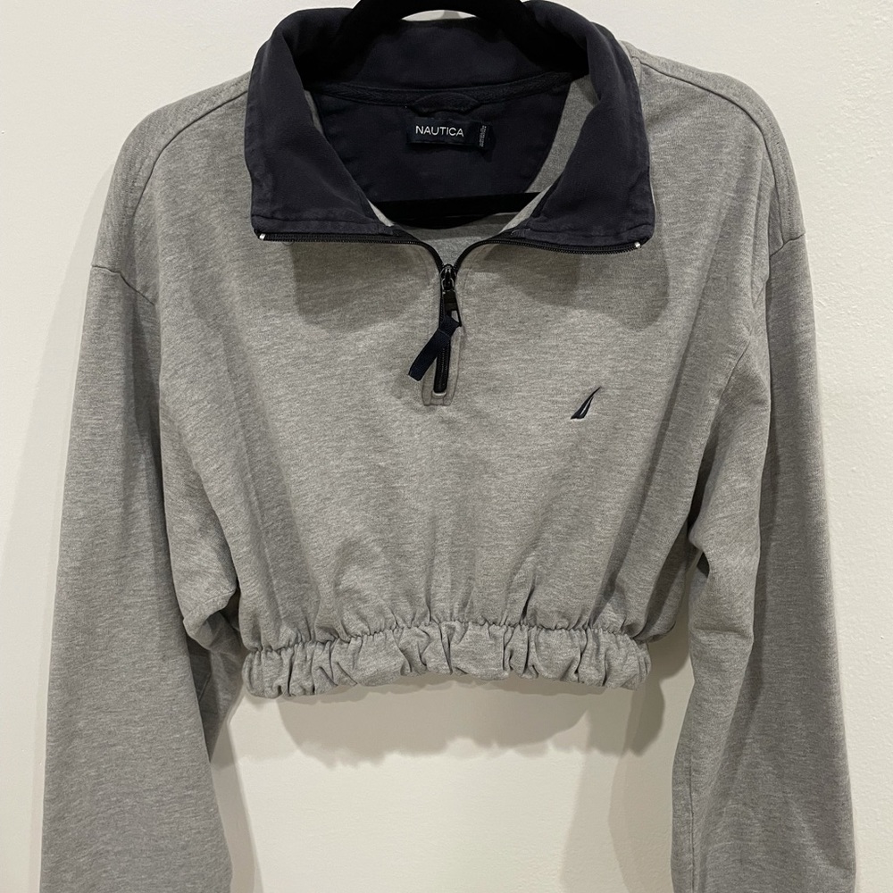 Vintage Cropped Nautica Sweater
